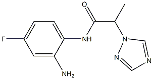 N-(2-amino-4-fluorophenyl)-2-(1H-1,2,4-triazol-1-yl)propanamide 구조식 이미지