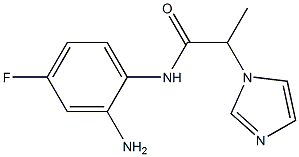 N-(2-amino-4-fluorophenyl)-2-(1H-imidazol-1-yl)propanamide 구조식 이미지