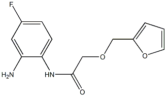 N-(2-amino-4-fluorophenyl)-2-(2-furylmethoxy)acetamide 구조식 이미지