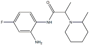 N-(2-amino-4-fluorophenyl)-2-(2-methylpiperidin-1-yl)propanamide Structure