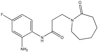 N-(2-amino-4-fluorophenyl)-3-(2-oxoazepan-1-yl)propanamide 구조식 이미지