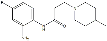 N-(2-amino-4-fluorophenyl)-3-(4-methylpiperidin-1-yl)propanamide Structure