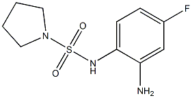 N-(2-amino-4-fluorophenyl)pyrrolidine-1-sulfonamide 구조식 이미지