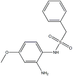 N-(2-amino-4-methoxyphenyl)-1-phenylmethanesulfonamide 구조식 이미지