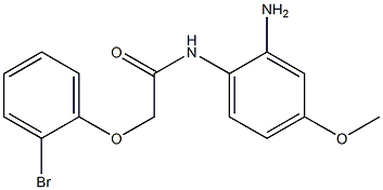 N-(2-amino-4-methoxyphenyl)-2-(2-bromophenoxy)acetamide 구조식 이미지