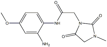 N-(2-amino-4-methoxyphenyl)-2-(3-methyl-2,5-dioxoimidazolidin-1-yl)acetamide Structure