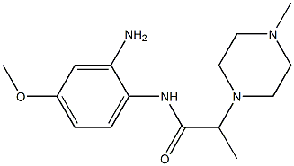 N-(2-amino-4-methoxyphenyl)-2-(4-methylpiperazin-1-yl)propanamide 구조식 이미지