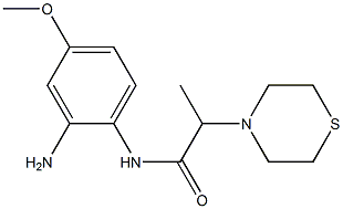 N-(2-amino-4-methoxyphenyl)-2-(thiomorpholin-4-yl)propanamide 구조식 이미지