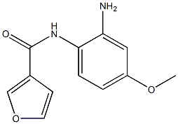 N-(2-amino-4-methoxyphenyl)-3-furamide 구조식 이미지