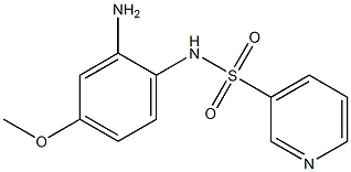 N-(2-amino-4-methoxyphenyl)pyridine-3-sulfonamide 구조식 이미지