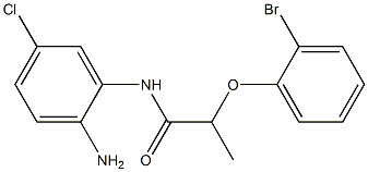 N-(2-amino-5-chlorophenyl)-2-(2-bromophenoxy)propanamide Structure