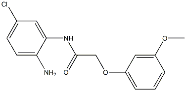 N-(2-amino-5-chlorophenyl)-2-(3-methoxyphenoxy)acetamide 구조식 이미지