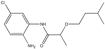 N-(2-amino-5-chlorophenyl)-2-(3-methylbutoxy)propanamide 구조식 이미지