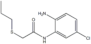 N-(2-amino-5-chlorophenyl)-2-(propylsulfanyl)acetamide Structure