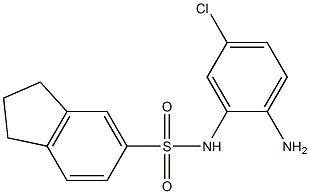 N-(2-amino-5-chlorophenyl)-2,3-dihydro-1H-indene-5-sulfonamide Structure