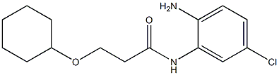 N-(2-amino-5-chlorophenyl)-3-(cyclohexyloxy)propanamide Structure