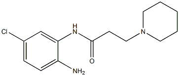 N-(2-amino-5-chlorophenyl)-3-piperidin-1-ylpropanamide 구조식 이미지