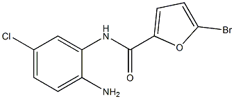 N-(2-amino-5-chlorophenyl)-5-bromo-2-furamide 구조식 이미지