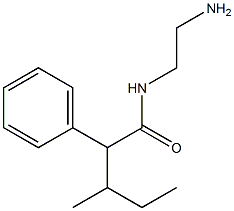 N-(2-aminoethyl)-3-methyl-2-phenylpentanamide 구조식 이미지