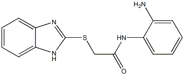 N-(2-aminophenyl)-2-(1H-1,3-benzodiazol-2-ylsulfanyl)acetamide Structure