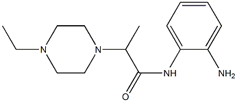 N-(2-aminophenyl)-2-(4-ethylpiperazin-1-yl)propanamide 구조식 이미지