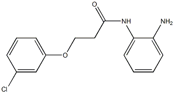 N-(2-aminophenyl)-3-(3-chlorophenoxy)propanamide 구조식 이미지