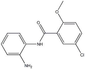 N-(2-aminophenyl)-5-chloro-2-methoxybenzamide 구조식 이미지