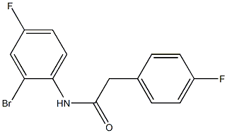 N-(2-bromo-4-fluorophenyl)-2-(4-fluorophenyl)acetamide Structure