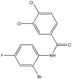 N-(2-bromo-4-fluorophenyl)-3,4-dichlorobenzamide 구조식 이미지