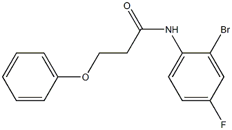 N-(2-bromo-4-fluorophenyl)-3-phenoxypropanamide Structure