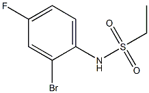 N-(2-bromo-4-fluorophenyl)ethane-1-sulfonamide 구조식 이미지