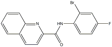 N-(2-bromo-4-fluorophenyl)quinoline-2-carboxamide 구조식 이미지