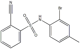 N-(2-bromo-4-methylphenyl)-2-cyanobenzene-1-sulfonamide Structure