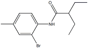 N-(2-bromo-4-methylphenyl)-2-ethylbutanamide 구조식 이미지