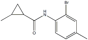 N-(2-bromo-4-methylphenyl)-2-methylcyclopropanecarboxamide 구조식 이미지