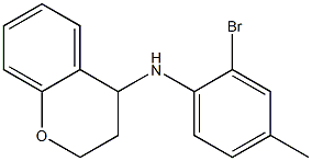 N-(2-bromo-4-methylphenyl)-3,4-dihydro-2H-1-benzopyran-4-amine Structure