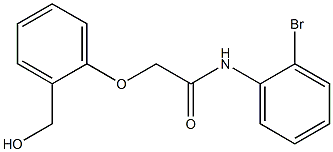 N-(2-bromophenyl)-2-[2-(hydroxymethyl)phenoxy]acetamide 구조식 이미지