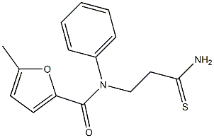 N-(2-carbamothioylethyl)-5-methyl-N-phenylfuran-2-carboxamide Structure