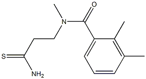 N-(2-carbamothioylethyl)-N,2,3-trimethylbenzamide 구조식 이미지