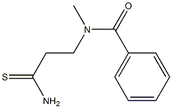 N-(2-carbamothioylethyl)-N-methylbenzamide 구조식 이미지