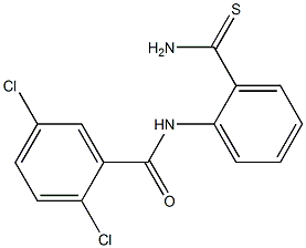 N-(2-carbamothioylphenyl)-2,5-dichlorobenzamide Structure