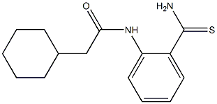 N-(2-carbamothioylphenyl)-2-cyclohexylacetamide Structure