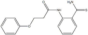 N-(2-carbamothioylphenyl)-3-phenoxypropanamide 구조식 이미지