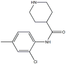 N-(2-chloro-4-methylphenyl)piperidine-4-carboxamide 구조식 이미지