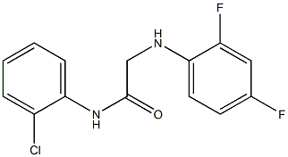 N-(2-chlorophenyl)-2-[(2,4-difluorophenyl)amino]acetamide Structure