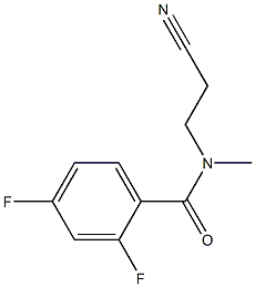 N-(2-cyanoethyl)-2,4-difluoro-N-methylbenzamide 구조식 이미지