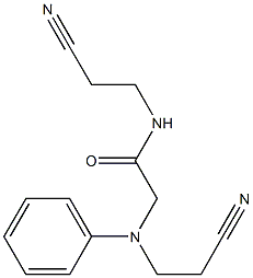 N-(2-cyanoethyl)-2-[(2-cyanoethyl)(phenyl)amino]acetamide Structure