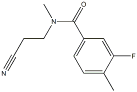 N-(2-cyanoethyl)-3-fluoro-N,4-dimethylbenzamide Structure