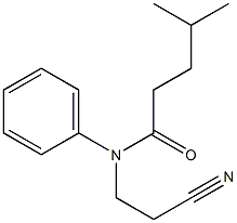 N-(2-cyanoethyl)-4-methyl-N-phenylpentanamide 구조식 이미지