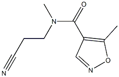 N-(2-cyanoethyl)-N,5-dimethyl-1,2-oxazole-4-carboxamide 구조식 이미지